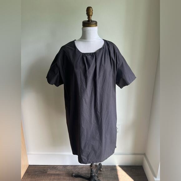 ACNE JEANS CASUAL COTTON CHARCOAL DRESS SHORT SLEEVE SIZE 38 - Picture 1 of 12